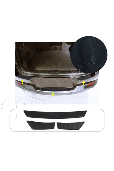 BRSPLAST  Volkswagen Tiguan 1 Innen Uyumlu 2007-2015 ABS Arka Tampon Üstü Koruma ürün görseli 1