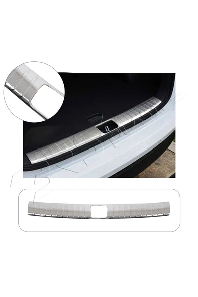 BRSPLAST  Hyundai Tucson Uyumlu 2015-2018 Krom İç Bagaj Eşiği Paslanmaz Çelik ürün görseli 1