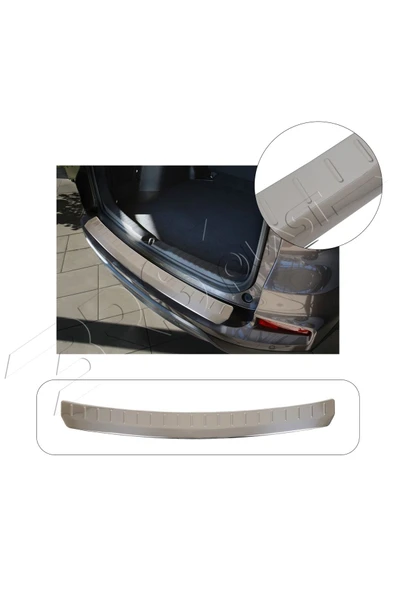 BRSPLAST  Honda CR-V IV FL Uyumlu 2017-2020 Krom Arka Tampon Üstü Koruma Paslanmaz Çelik ürün görseli 1