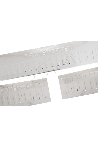 BRSPLAST  Volkswagen Transporter T6 Uyumlu 2015-2019 Krom İç Kapı Eşiği 3 Parça Paslanmaz Çelik - Resim 4