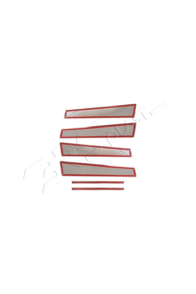 BRSPLAST  Volkswagen Passat B8 Uyumlu Krom Kapı Direği 6 Parça Paslanmaz Çelik - Resim 5