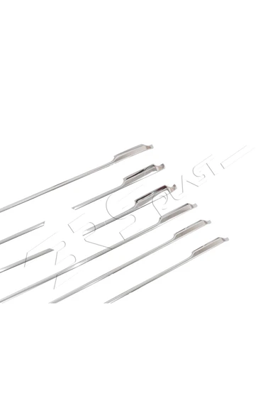 BRSPLAST  Ford Courier Uyumlu 2024 Ve Üzeri Krom Ön Panjur 8 Parça Paslanmaz Çelik - Resim 4