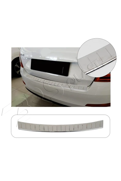 BRSPLAST  Skoda Octavia SD Uyumlu 2013-2016 2017-2020 Krom Arka Tampon Üstü Koruma Paslanmaz Çelik