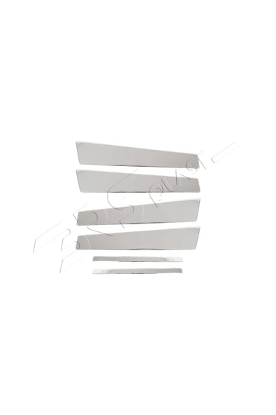 BRSPLAST  Volkswagen Passat B6 Uyumlu Krom Kapı Direği 6 Parça Paslanmaz Çelik - Resim 3