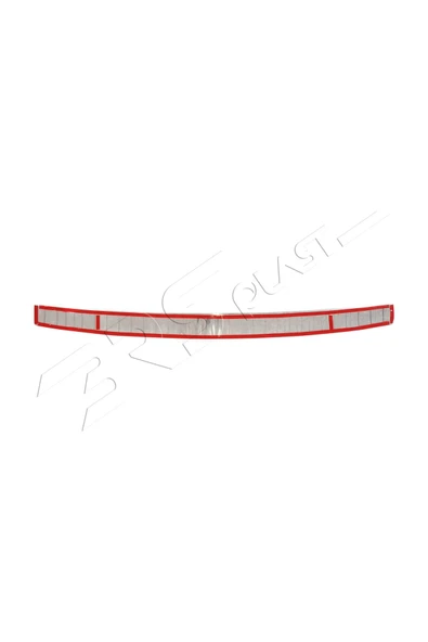 BRSPLAST  Citroen DS4 Uyumlu 2011-2015 Krom Arka Tampon Üstü Koruma Paslanmaz Çelik - Resim 4