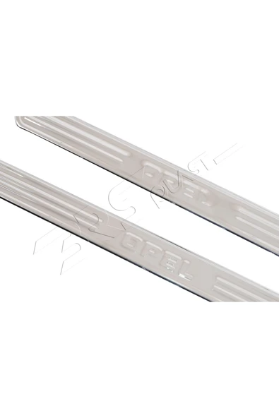 BRSPLAST  Opel Grandland X Uyumlu 2017 Ve Üzeri Krom Kapı Eşiği 2 Parça Paslanmaz Çelik - Resim 5