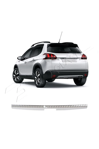 BRSPLAST  Peugeot 2008 Uyumlu 2017 Ve Üzeri Krom İç Bagaj Eşiği Paslanmaz Çelik - Resim 2