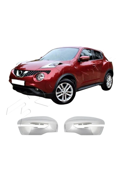 BRSPLAST  Nissan Juke Uyumlu 2014 ve Üzeri Ayna Kapağı 2 Parça Abs Krom Kaplama - Resim 2