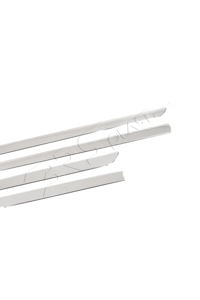 BRSPLAST  Ford Fiesta MK7 Uyumlu 2017 Ve Üzeri Krom Yan Kapı Çıtası 4 Parça Paslanmaz Çelik - Resim 4