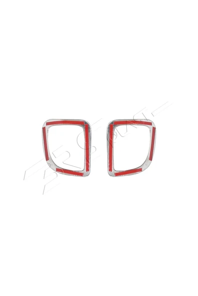 BRSPLAST  Renault Kangoo Uyumlu 2008 Ve Üzeri Krom Reflektör Çerçevesi 2 Parça Paslanmaz Çelik - Resim 5