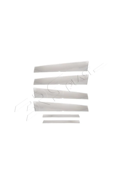 BRSPLAST  Mercedes W211 Uyumlu Krom Kapı Direği 6 Parça Paslanmaz Çelik - Resim 3