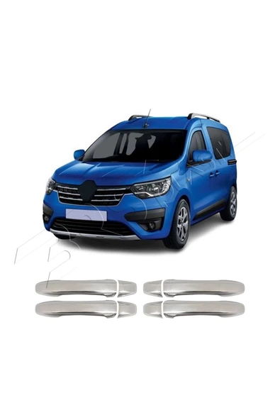 BRSPLAST  Renault Express Uyumlu 2021 Ve Üzeri Krom Kapı Kolu 4 Kapı Paslanmaz Çelik - Resim 2