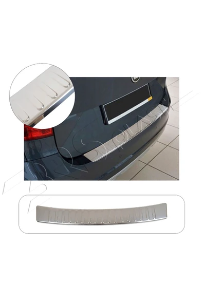 BRSPLAST  Skoda Yeti 2 Uyumlu Krom Arka Tampon Üstü Koruma Paslanmaz Çelik ürün görseli 1
