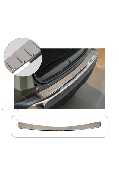 BRSPLAST  ASX Uyumlu 2014-2018 Krom Arka Tampon Üstü Koruma Paslanmaz Çelik ürün görseli 1