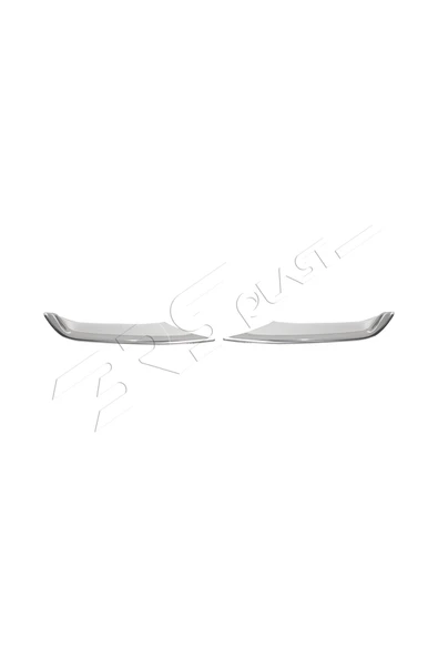 BRSPLAST  Nissan Qashqai Uyumlu 2017-2021 Krom Sis Far Çıtası 2 Parça Paslanmaz Çelik - Resim 3