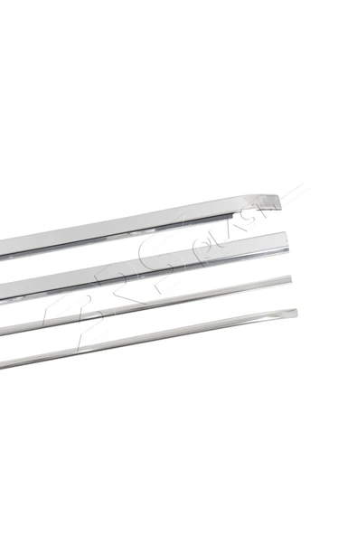 BRSPLAST  Fiat Fiorino Uyumlu 2008 Ve Üzeri Krom Sürgü Çıtası 4 Parça Paslanmaz Çelik - Resim 4