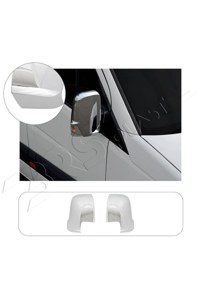 BRSPLAST  Mercedes Sprinter W907 Uyumlu 2018 ve Üzeri Ayna Kapağı 2 Parça Abs Krom Kaplama ürün görseli 1