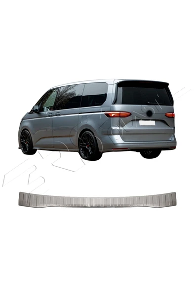 BRSPLAST  Volkswagen Transporter T7 Uyumlu 2024 Ve Üzeri Krom Arka Tampon Üstü Koruma Paslanmaz Çelik ürün görseli 1