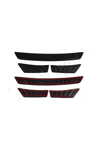 BRSPLAST  Volkswagen Tiguan 1 Innen Uyumlu 2007-2015 ABS Arka Tampon Üstü Koruma - Resim 6