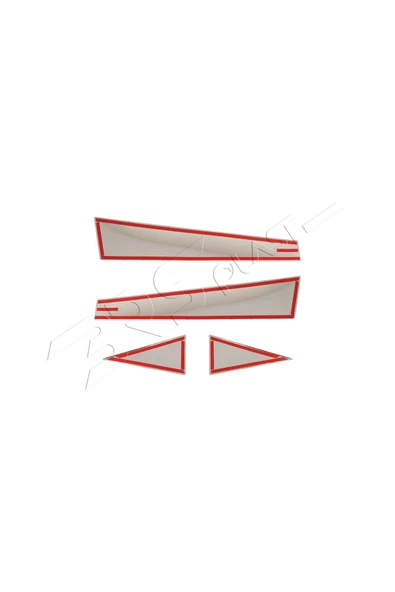 BRSPLAST  Renault Scenic 2 Uyumlu Krom Kapı Direği 4 Parça Paslanmaz Çelik - Resim 5