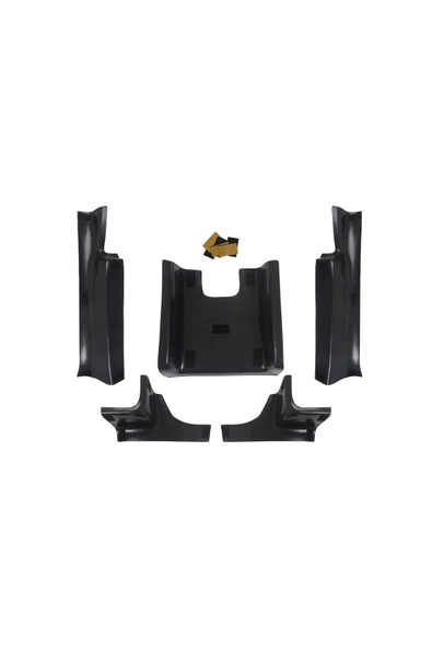 BRSPLAST  Dacia Duster Uyumlu 2018 Ve Üzeri Abs Halı Koruma Kapağı Ve Kapı Eşiği Plastiği 5 Parça - Resim 4