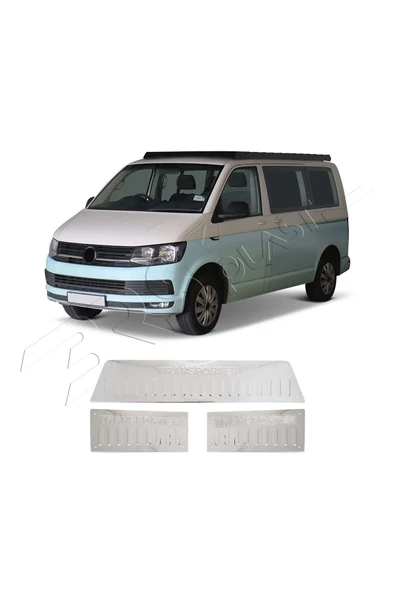 BRSPLAST  Volkswagen Transporter T6 Uyumlu 2015-2019 Krom İç Kapı Eşiği 3 Parça Paslanmaz Çelik - Resim 2