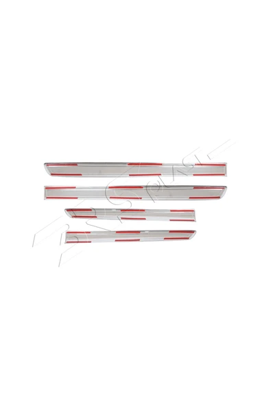 BRSPLAST  Renault Kangoo Uyumlu 2008-2011 Krom Yan Kapı Çıtası 4 Parça Paslanmaz Çelik - Resim 6