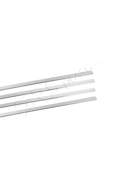 BRSPLAST  Renault Megane 2 HB Uyumlu 2004-2010 Krom Cam Çıtası 4 Parça Paslanmaz Çelik - Resim 4