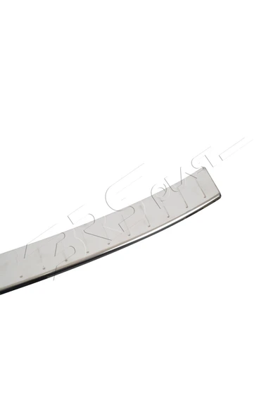 BRSPLAST  Skoda Octavia SD Uyumlu 2013-2016 2017-2020 Krom Arka Tampon Üstü Koruma Paslanmaz Çelik - 3
