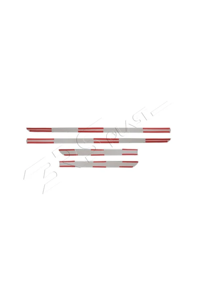 BRSPLAST  Ford Fiesta MK7 Uyumlu 2017 Ve Üzeri Krom Yan Kapı Çıtası 4 Parça Paslanmaz Çelik - Resim 5