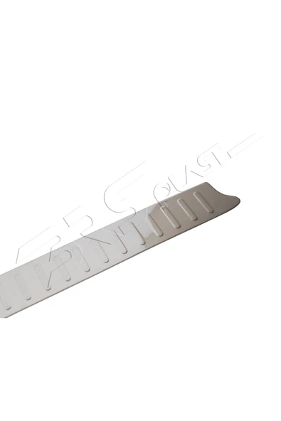 BRSPLAST  Renault Trafic Uyumlu 2001-2014 Geniş Model Krom Arka Tampon Üstü Koruma Paslanmaz Çelik Large - Resim 3