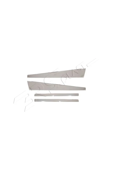 BRSPLAST  Renault Megane 2 Uyumlu Krom Kapı Direği 4 Parça Paslanmaz Çelik - 3