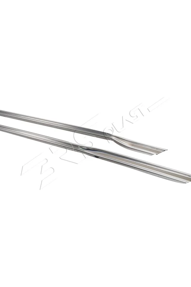 BRSPLAST  Ford Courier Uyumlu 2014 Ve Üzeri Krom Ön Panjur Alt Çıtası 2 Parça Paslanmaz Çelik - 6