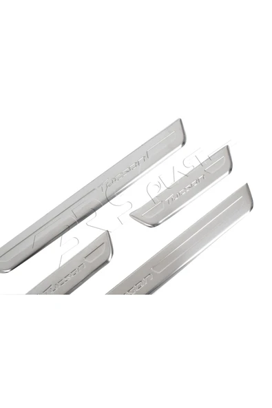 BRSPLAST  Hyundai Tucson Uyumlu 2015-2018 Krom Kapı Eşiği 4 Parça Paslanmaz Çelik - Resim 3