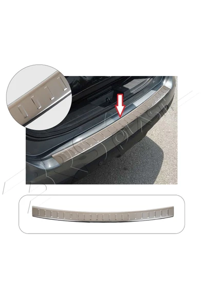 BRSPLAST  Nissan X-Trail T32 Uyumlu 2017 Ve Üzeri Krom Arka Tampon Üstü Koruma Paslanmaz Çelik ürün görseli 1