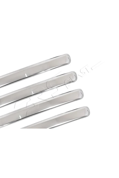 BRSPLAST  Volkswagen Caddy Uyumlu 2003-2010 Krom Ön Tampon Kaşı 4 Parça Paslanmaz Çelik - Resim 4