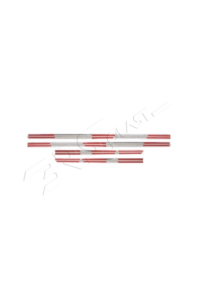 BRSPLAST  Volkswagen Bora Uyumlu 1998-2004 Krom Yan Kapı Çıtası 4 Parça Paslanmaz Çelik - Resim 5