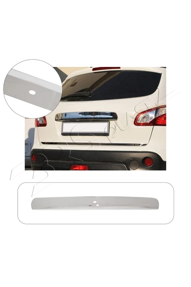 BRSPLAST  Nissan Qashqai Uyumlu 2007-2014 Krom Bagaj Çıtası Sensörlü Paslanmaz Çelik ürün görseli 1
