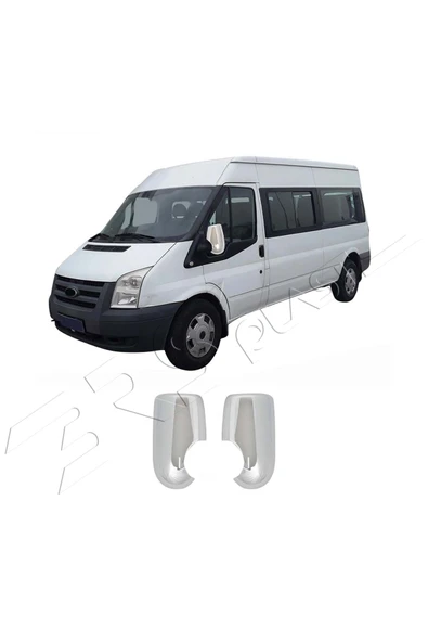 BRSPLAST  Ford Transit Uyumlu 2003-2014 Ayna Kapağı 2 Parça Abs Krom Kaplama - Resim 2
