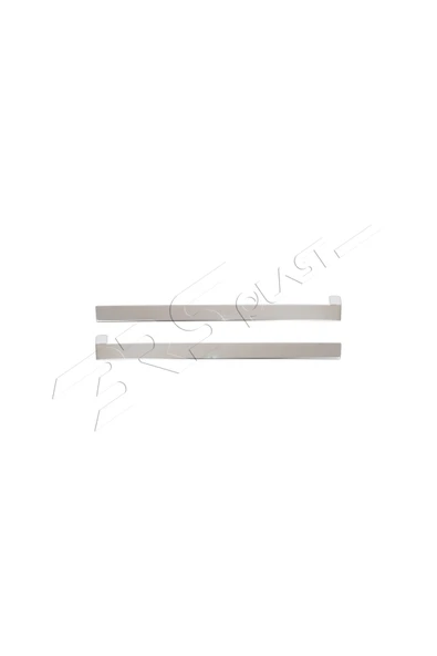 BRSPLAST  Ford Courier Uyumlu 2014 Ve Üzeri Krom Sürgü Çıtası 2 Parça Paslanmaz Çelik - Resim 4