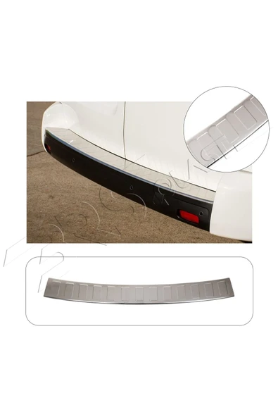 BRSPLAST  Peugeot Expert 3 Uyumlu 2017 Ve Üzeri Krom Arka Tampon Üstü Koruma Paslanmaz Çelik ürün görseli 1