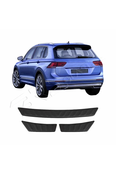 BRSPLAST  Volkswagen Tiguan 1 Innen Uyumlu 2007-2015 ABS Arka Tampon Üstü Koruma - Resim 2