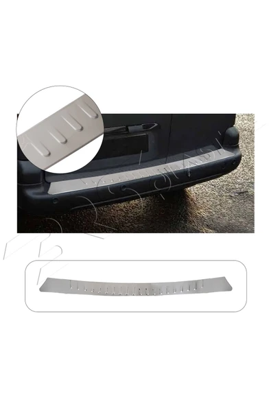 BRSPLAST  Peugeot Tepee 2 Uyumlu 2007-2016 Krom Arka Tampon Üstü Koruma Paslanmaz Çelik ürün görseli 1