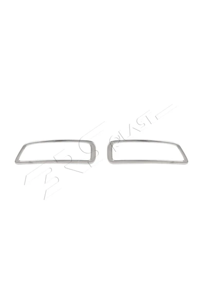 BRSPLAST  Peugeot 3008 Uyumlu 2016 Ve Üzeri Krom Egzoz Çerçevesi 2 Parça Paslanmaz Çelik - Resim 3