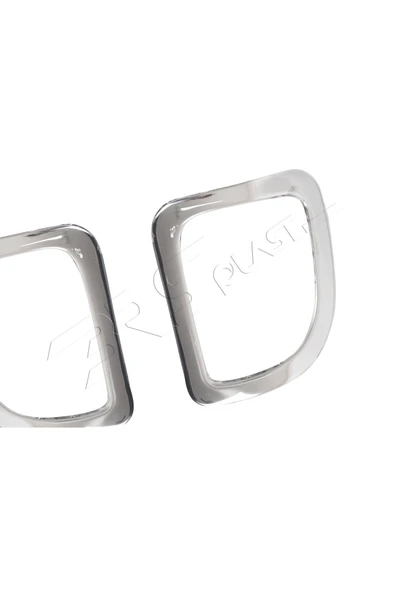 BRSPLAST  Renault Kangoo Uyumlu 2008 Ve Üzeri Krom Reflektör Çerçevesi 2 Parça Paslanmaz Çelik - Resim 4