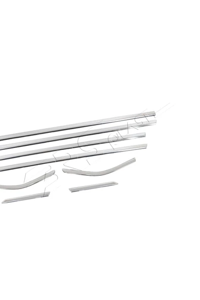 BRSPLAST  Ford Focus 3 HB Uyumlu 2011 ve Üzeri Krom Cam Çıtası 8 Parça Paslanmaz Çelik - Resim 4