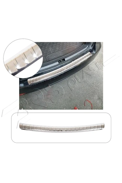 BRSPLAST  Volkswagen Touran 1 Uyumlu 2003-2010 Krom Arka Tampon Üstü Koruma Paslanmaz Çelik ürün görseli 1