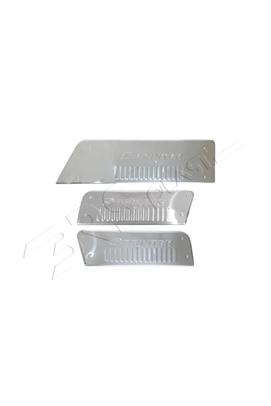 BRSPLAST  Mercedes Sprinter Uyumlu 2006-2017 Krom Kapı Eşiği 3 Parça Paslanmaz Çelik - Resim 3