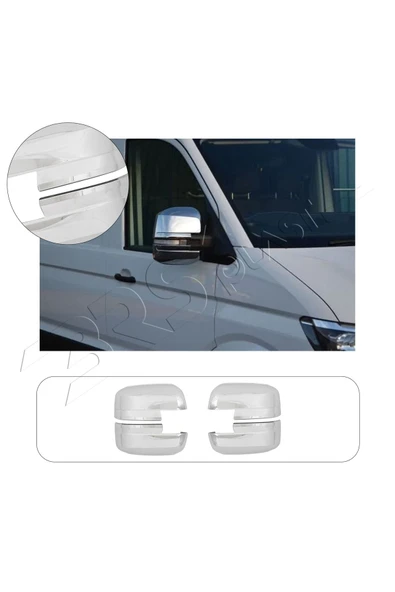 BRSPLAST  Volkswagen Crafter Uyumlu 2018 Ve Üzeri Ayna Kapağı 4 Parça Abs Krom Kaplama ürün görseli 1