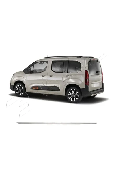 BRSPLAST  Citroen Berlingo Uyumlu 2019-2024 Krom Arka Cam Alt Çıtası Paslanmaz Çelik - Resim 2